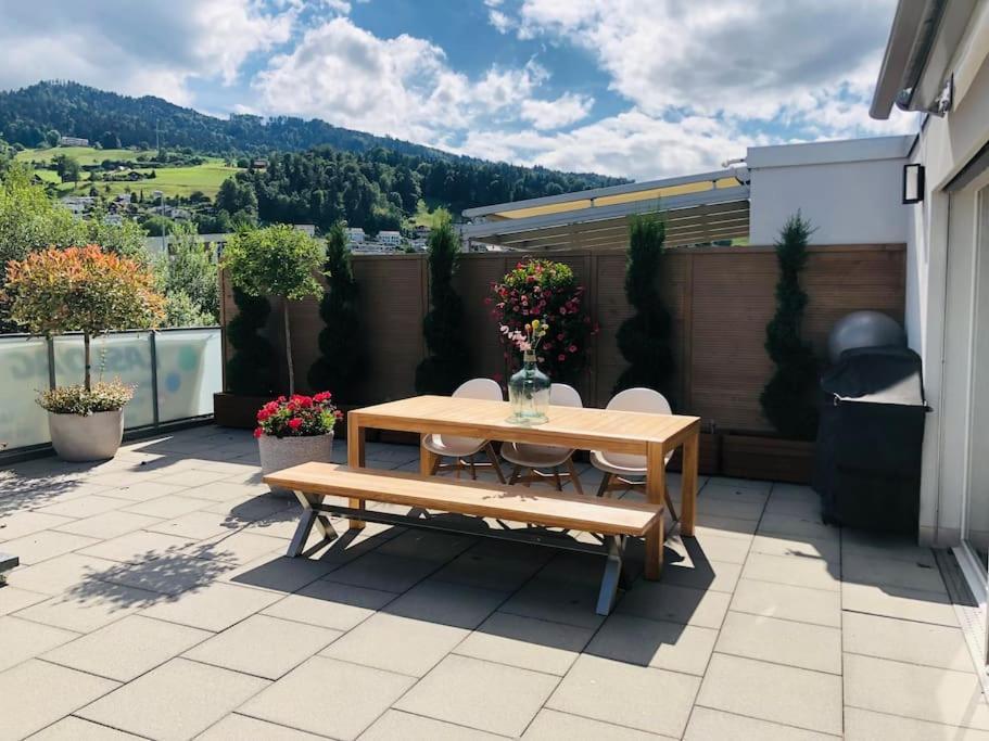 Apartamento Atikka, Atico, Penthouse Lucerna Exterior foto