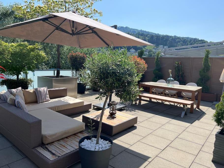 Apartamento Atikka, Atico, Penthouse Lucerna Exterior foto