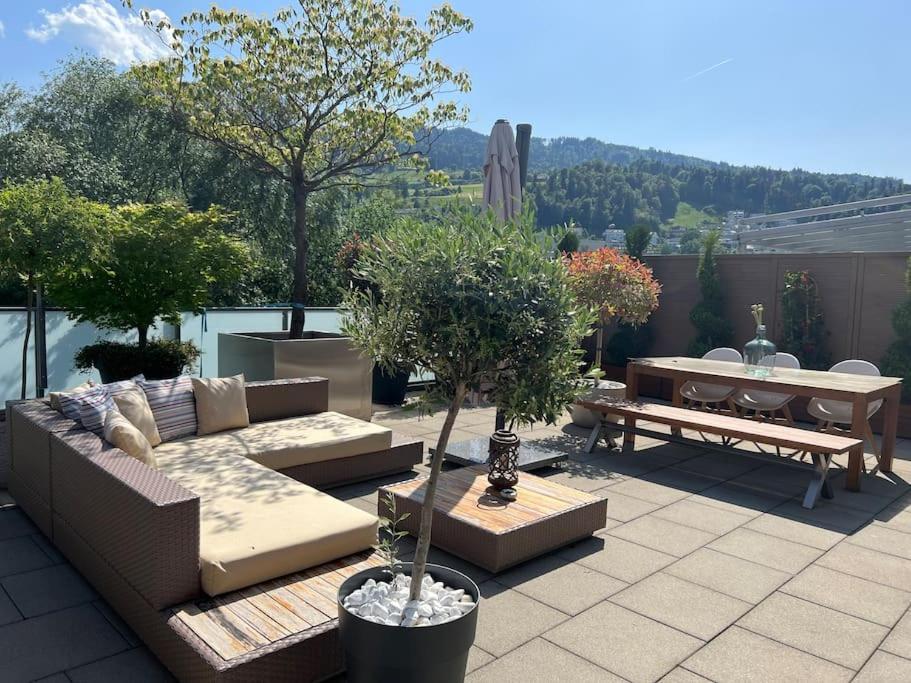 Apartamento Atikka, Atico, Penthouse Lucerna Exterior foto